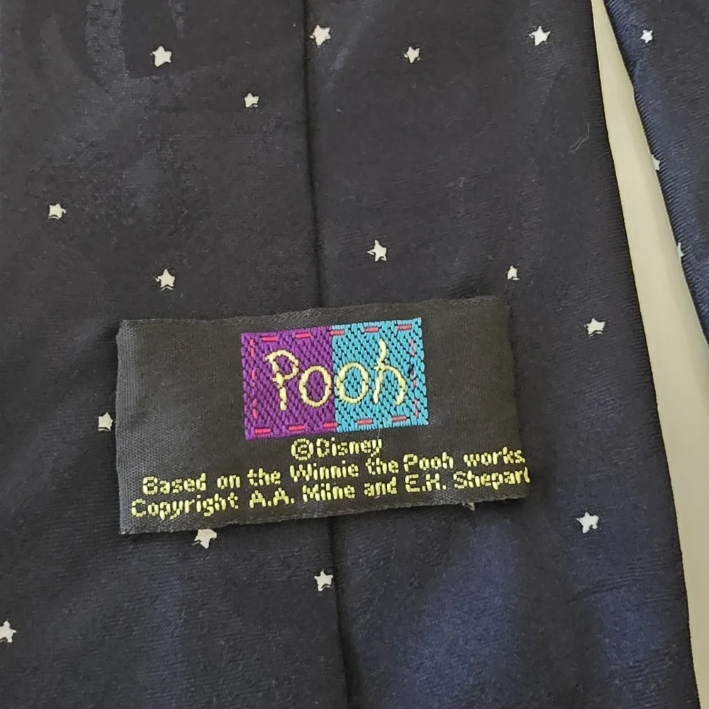 Winnie the Pooh|  Tie Disney Mens Black and Yellow Tie